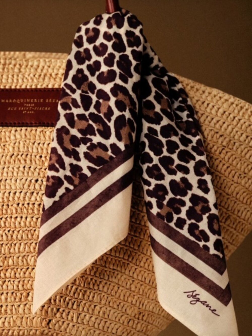 Sézane Léopard Foulard